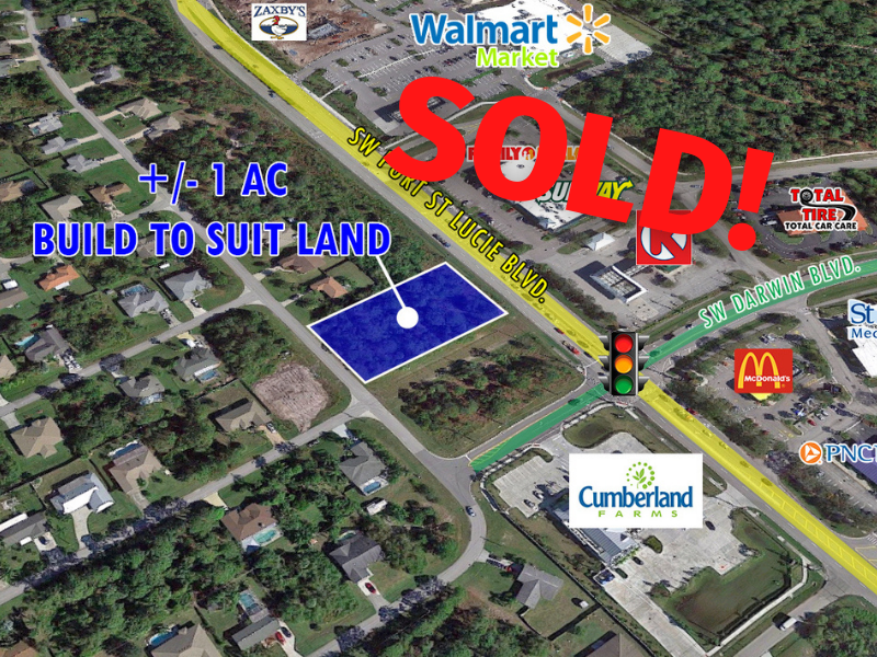 +/- 1 acre land in Port St. Lucie sells for $465K